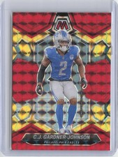 C.J. Gardner-Johnson 2024 Panini Mosaic Choice Fusion Red and Yellow SN #/80