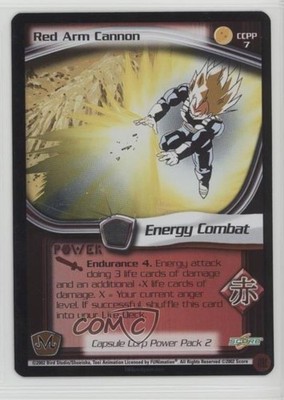 2002 Score Dragon Ball Z CCG - Capsule Corp Power Pack 2 Red Arm Cannon #CCPP7