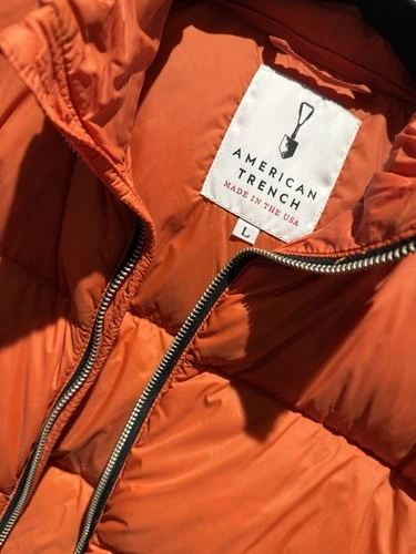 American Trench Down Vest L Orange image 4