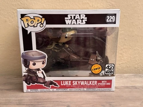 FUNKO POP STAR WARS LUKE SKYWALKER WITH SPEEDER BIKE CHASE FIGURE IN BOX