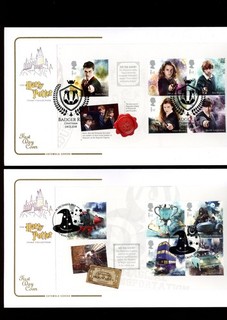 2018 Harry Potter Prestige Booklet Panes Cotswold FDCs.