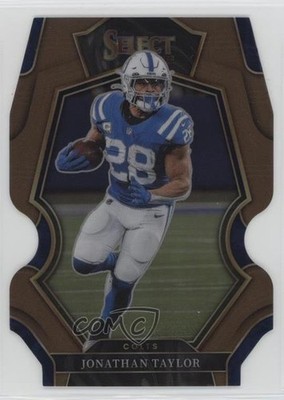 2022 Panini Select Premier Level Copper Prizm Die-Cut 97/99 Jonathan Taylor 0ik8