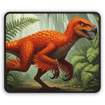 Orange Raptor Gaming Mouse Pad