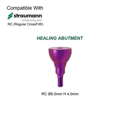 US Dental Healing Abutment Cap Fit Straumann ITI BLT/BL Implants RC NC Titanium