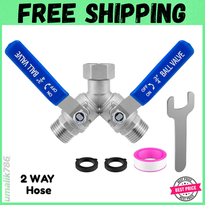 #ad #ad Garden Hose Splitter 2 Way Heavy Duty 304 Stainless Steel Water Hose Splitter $21.99