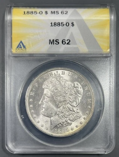 1885-O ANACS MS62 Morgan Silver Dollar $1 - Lustrous