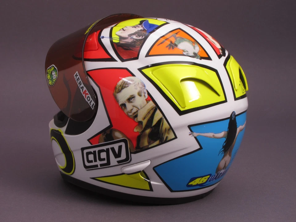 1/2 Minichamps AGV Helm - Valentino Rossi - MotoGP Mugello - 2006 - Bild 4 von 4