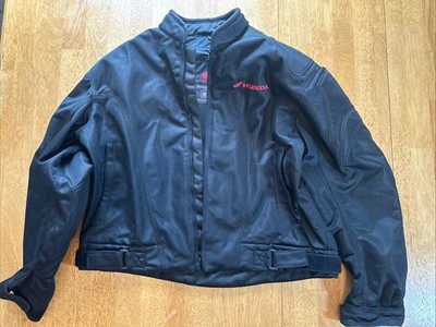 Honda Motorcycle Padded Jacket Men 2XL Rider Collection Intersport Vented Black