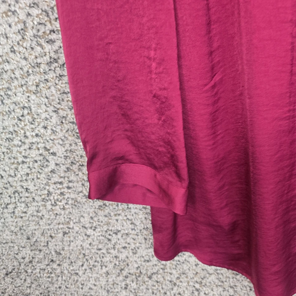 Blusa Chicos Top Mujer 2 EE. UU. Grande Rosa Cuello en V Manga 3/4 Informal Damas Foto 3 de 4