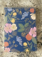 Rifle Paper Company Floral Top Spiral Notebook Ruled Pages