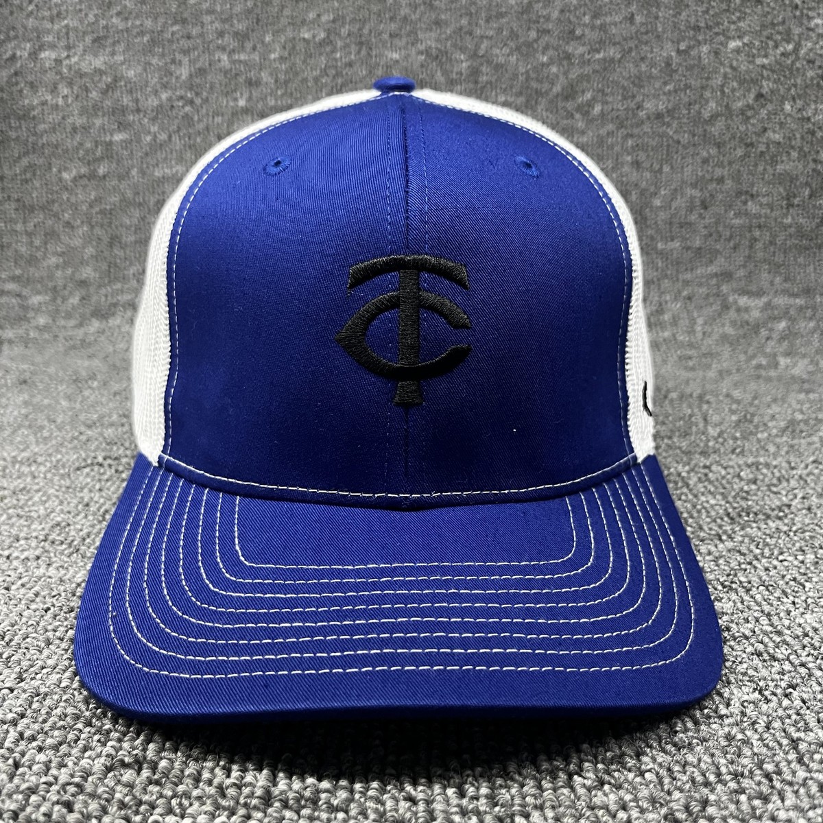 Minnesota Twins '47 Brand MVP Trucker Hat Navy White TC Logo Snapback Cap NEW