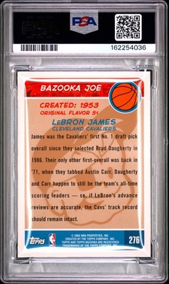 2003-04 Bazooka - LeBron James #276 Gold (RC) for sale online | eBay