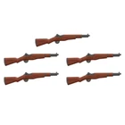 NEW M1 Garand Rifle X5 For LEGO Minifigures WW2 Accessories Brown Army Military