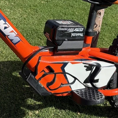 MATT'S ADAPTORS AUSTRALIA Stacyc MAKITA 18v battery adapter for, KTM, Husqvarna, Gas Gas E-drive 12" & 16"