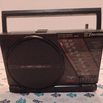 Vintage Emerson PM3912 TV/FM/AM/Weather Multi Band Receiver Tested and Works