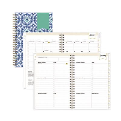Blue Sky 101410 Day Designer Tile Weekly/monthly Planner, Tile Artwork, 8 X 5,