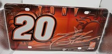 Vtg 2003 Tony Stewart #20 Winners Circle License Plate Nascar New Plastic Sealed