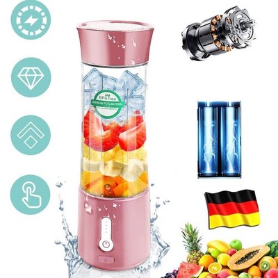 Mixer Smoothie Maker, 500ml Tragbarer Mixer, Portable Blender Mini Mixer DE