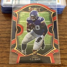 2020 Panini Select - Concourse C.J. Ham #37 Red Prizm Die-Cut (RC)