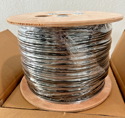 2 Strand Singlemode Corning Fiber OS2 9/125 Black OFNR Riser Rated 1000FT