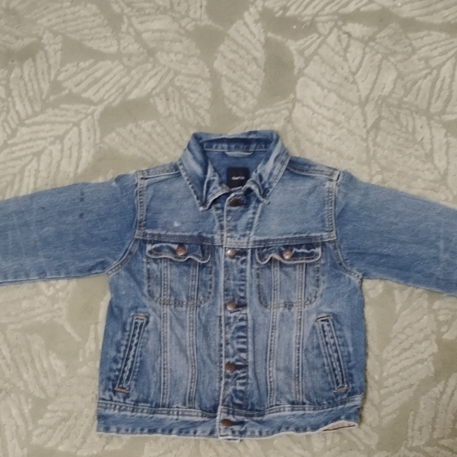Gap Blue Denim Jacket Button Front Long Sleeve Co… - image 2