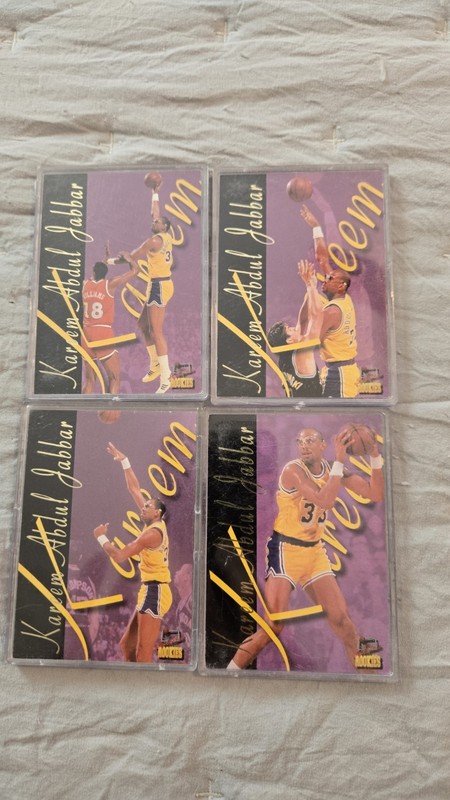 1995 Signature Rookies Kareem Abdul Jabbar Insert Set 2-5 