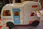Vintage Fisher Price RV Camper Fold Out Motorhome With Boat & Ladder
