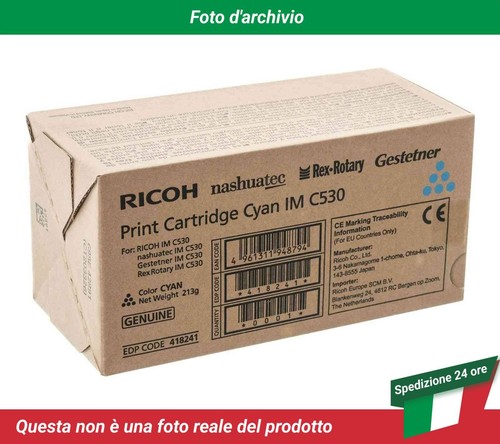 418241 Ricoh IM C530 Cartuccia del Toner Ciano