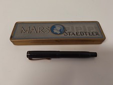 Vintage Staedtler Mars Kolbenf&uuml;ller 1930s/40s F&uuml;llfederhalter M-Feder  Blechdose