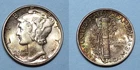 SILVER! SILVER! SILVER! 1944-P SILVER MERCURY DIME GEM #223-234