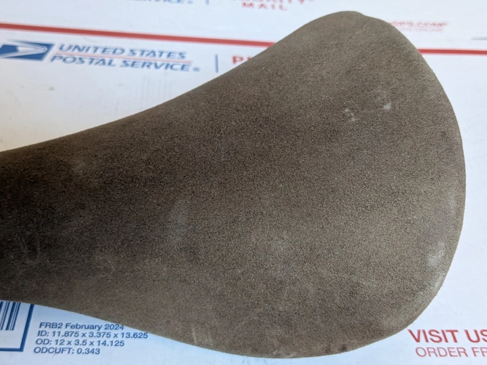 Винтажное Седло Cinelli Volare Коричневое Замшевое Кожа Италия Дорожный Гоночный Туристический Велосипед - Изображение 4 из 4