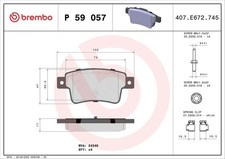 Bremsbelagsatz Hinten Bosch-System für Opel Corsa D S07 06-14
