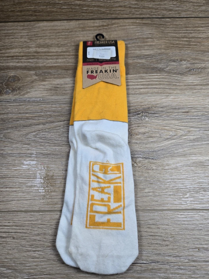 CALCETINES Freak Feet Ben Roethlisberger Blanco Amarillo Pittsburgh Steelers Foto 2 de 3