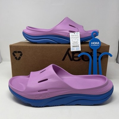 HOKA ORA Recovery Slide 3 Cyclamen Coastal Sky Sandals Men s 14/ Women s 16 NWT
