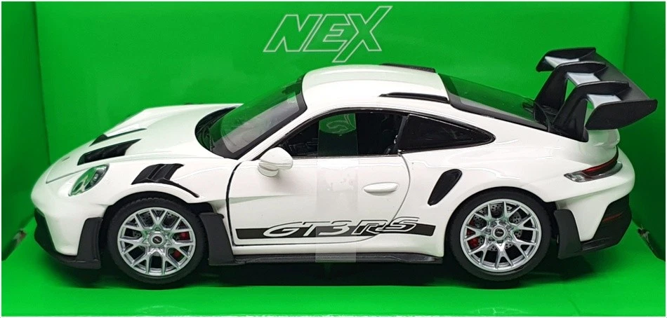 Welly NEX escala 1/24 fundido 24122W - Porsche 911 GT3 (992) - Branco - Imagem 3 de 4