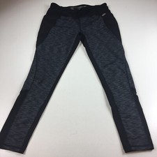 Avia Leggings Womens Large Activewear Black Gray RA476361 Compression Pants