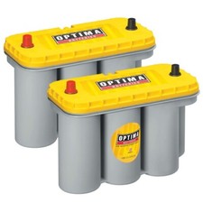 12V 75Ah Optima YTS 5.5 AGM Dual Purpose Battery Car, Leisure (Pack of 2)