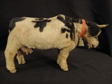 Vintage Large 1950's Battery Operated Cow. Japan. Complete With Bell. No Marx.