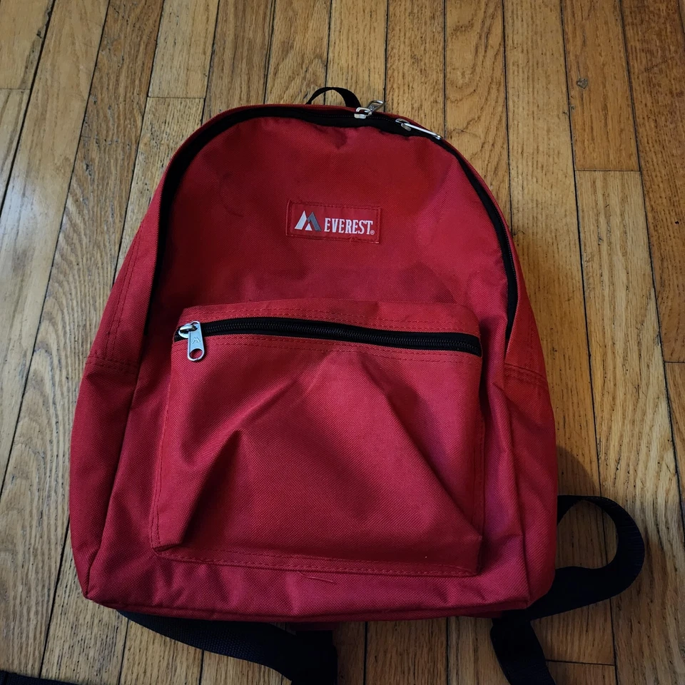 Mochila básica Everest Luggage roja mediana bolsa de libros escolares Foto 2 de 4