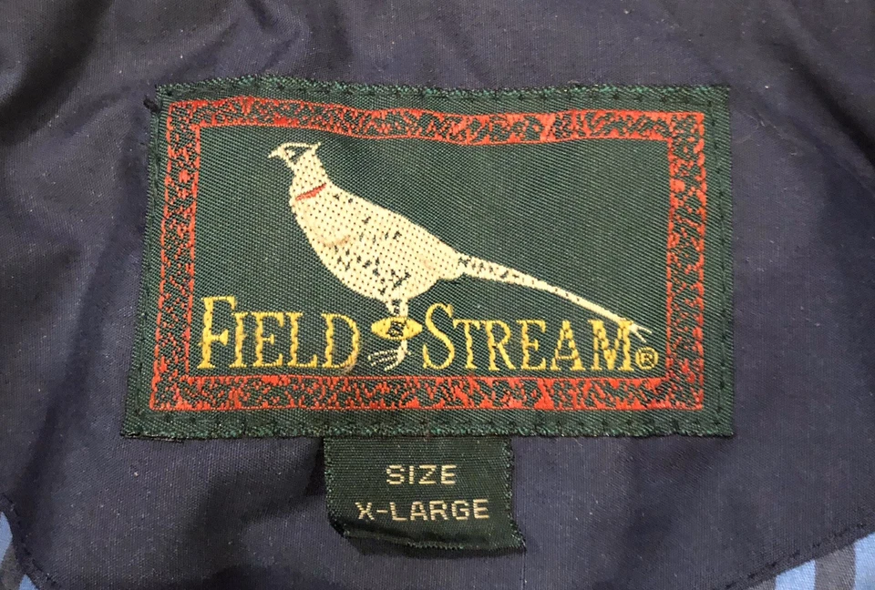 Vintage Field & Stream Red Blue Size XL Men’s Lined Jacket Coat With Pockets - Image 4 of 4