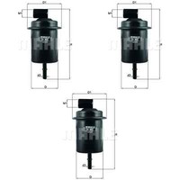 3X Mahle / Knecht Kraftstofffilter KL 453 Fuel Filter