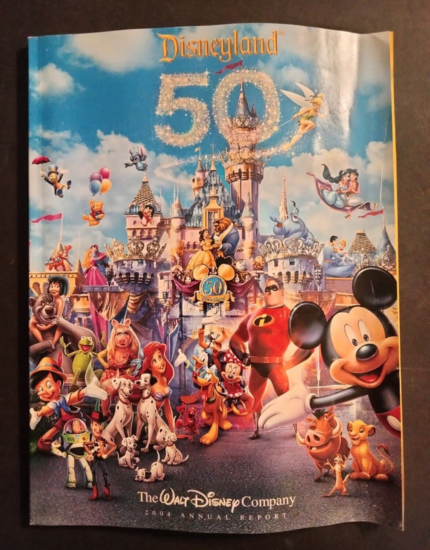 ©2004 The Walt Disney Company Annual Report "Disneyland 50" Magazine