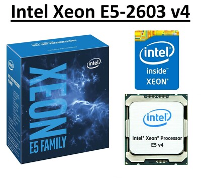 Intel Xeon E5-2603 v4 SR2P0 1,7 GHz, 15 MB, 6 Kerne, FCLGA2011-3, 85 W CPU