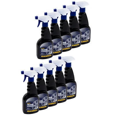 Nettoyant Pour Jantes 10 X 500 Ml MANNOL Alu Acier Bouteille Spray - Photo 1/4