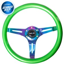 New Nrg Steering Wheel Classic Wood Grain Neochrome Center Hardware St-015mc-gn