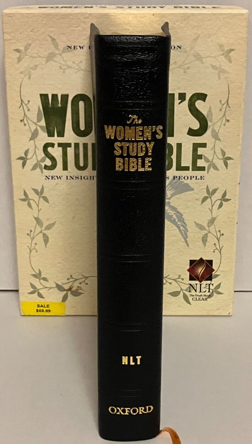 The Women's Study Bible NLT Black Genuine Leather 3114 Box New Living Translatio