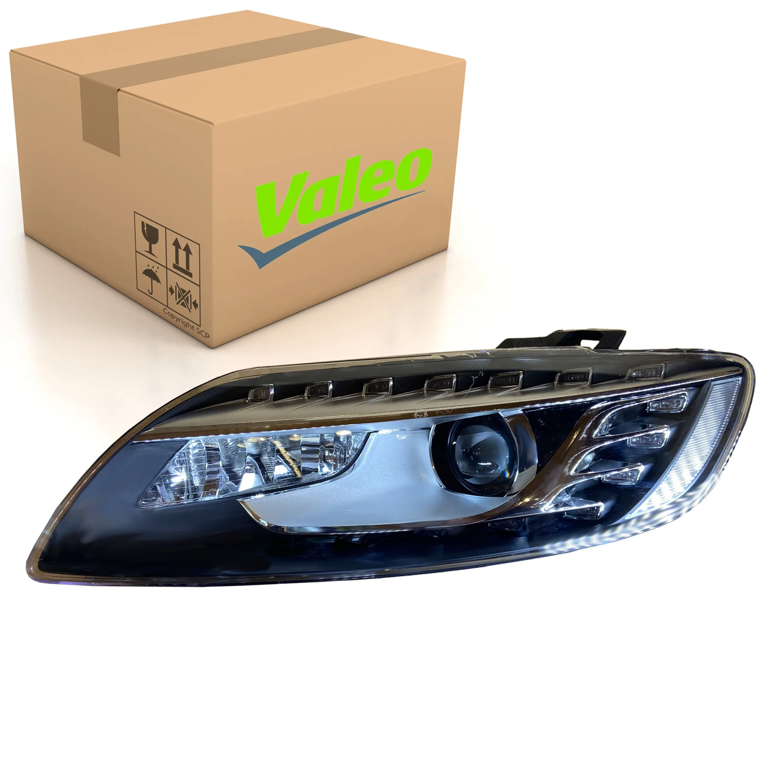 Q7 Front Left Headlight Xenon Headlamp Fits Audi OE 4L0941029AG 