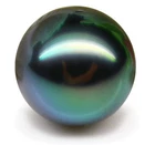 Huge 14mm Natural South sea Tahitian genuine green loose pearl undrilled AAA 183