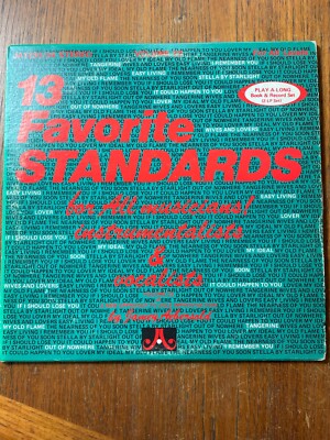 Jamey Aebersold 13 Favorite Standards Play-A-Long 2X LP Vinyl Record VG
