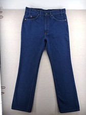 Vtg Levi's 20516 0914 Jeans Mens 36x34 Blue Orange Tab Bootcut Saddlemans W35"